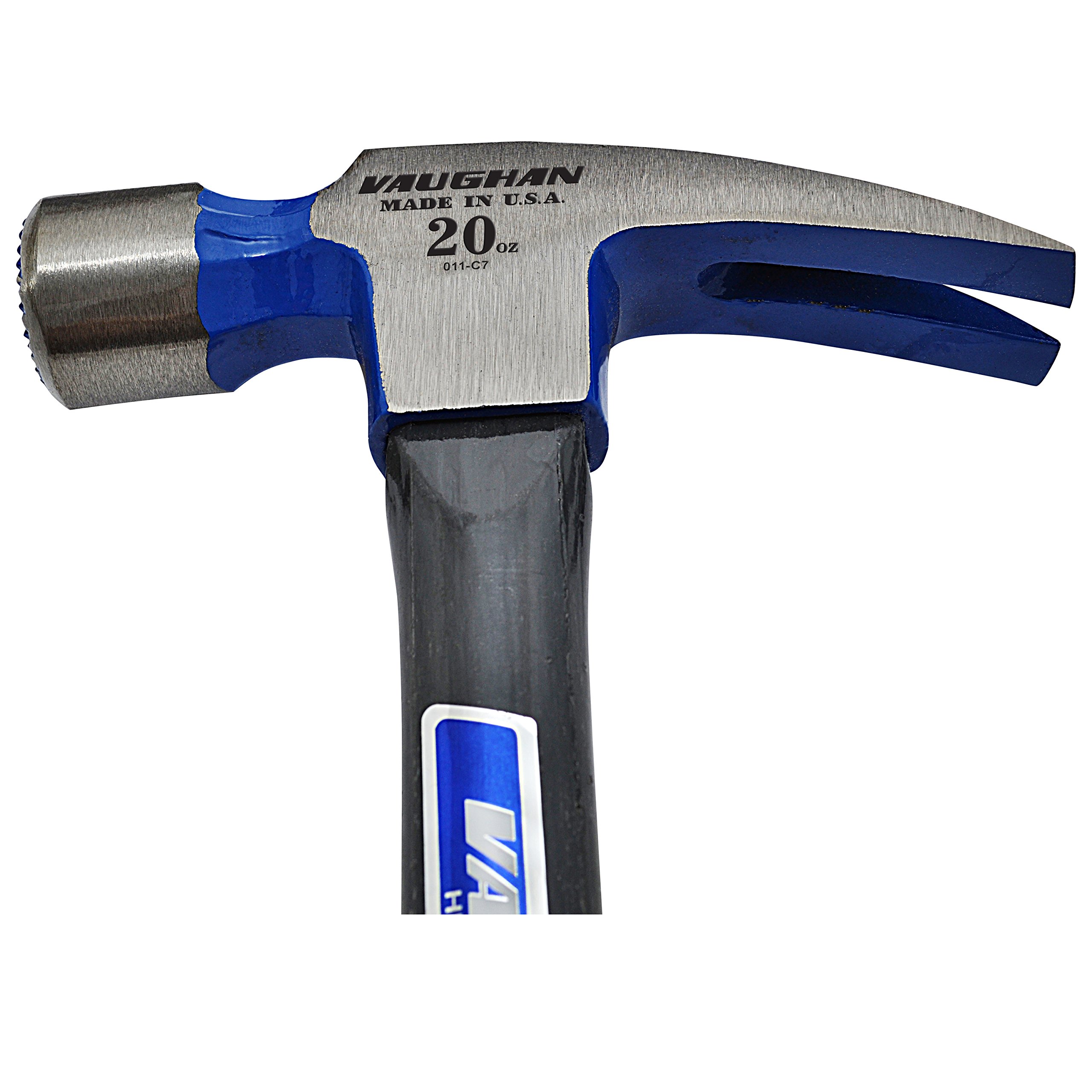 Vaughan 10538 FS999ML Straight Claw Fiberglass Hammer 20Ounce Milled