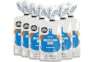 Little Northern Bakehouse Gluten Free Hamburger Buns, Non-GMO and Allergy-Friendly Hamburger Buns (6 pack, 16 oz. each)
