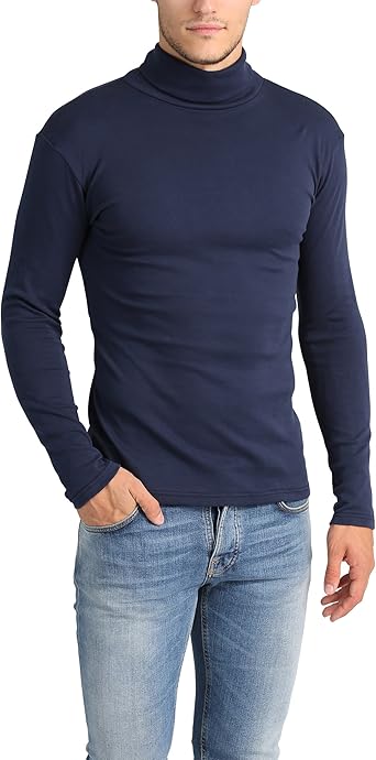 Lower East Camiseta con cuello alto Slim Fit para hombre: Amazon.es: Ropa y accesorios