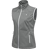 Little Donkey Andy Women's Lightweight Softshell Vest, Windproof Sleeveless Jacket for Running Hiking Travel