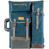 TRANSON Art Portfolio Case Artist Backpack Canvas Bag Large 26” x 19.5”