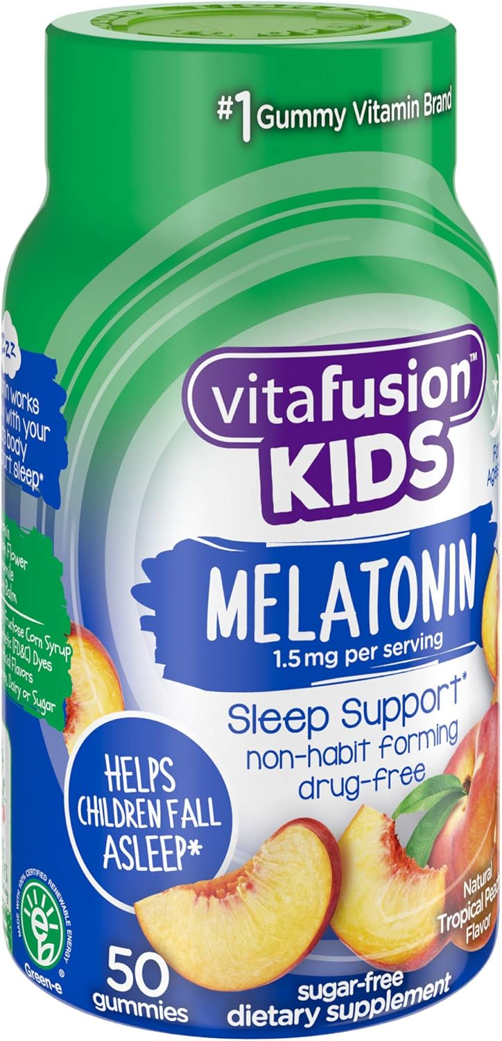 Vitafusion Kids Melatonin Gummy Vitamins, 50 count: Health & Personal Care