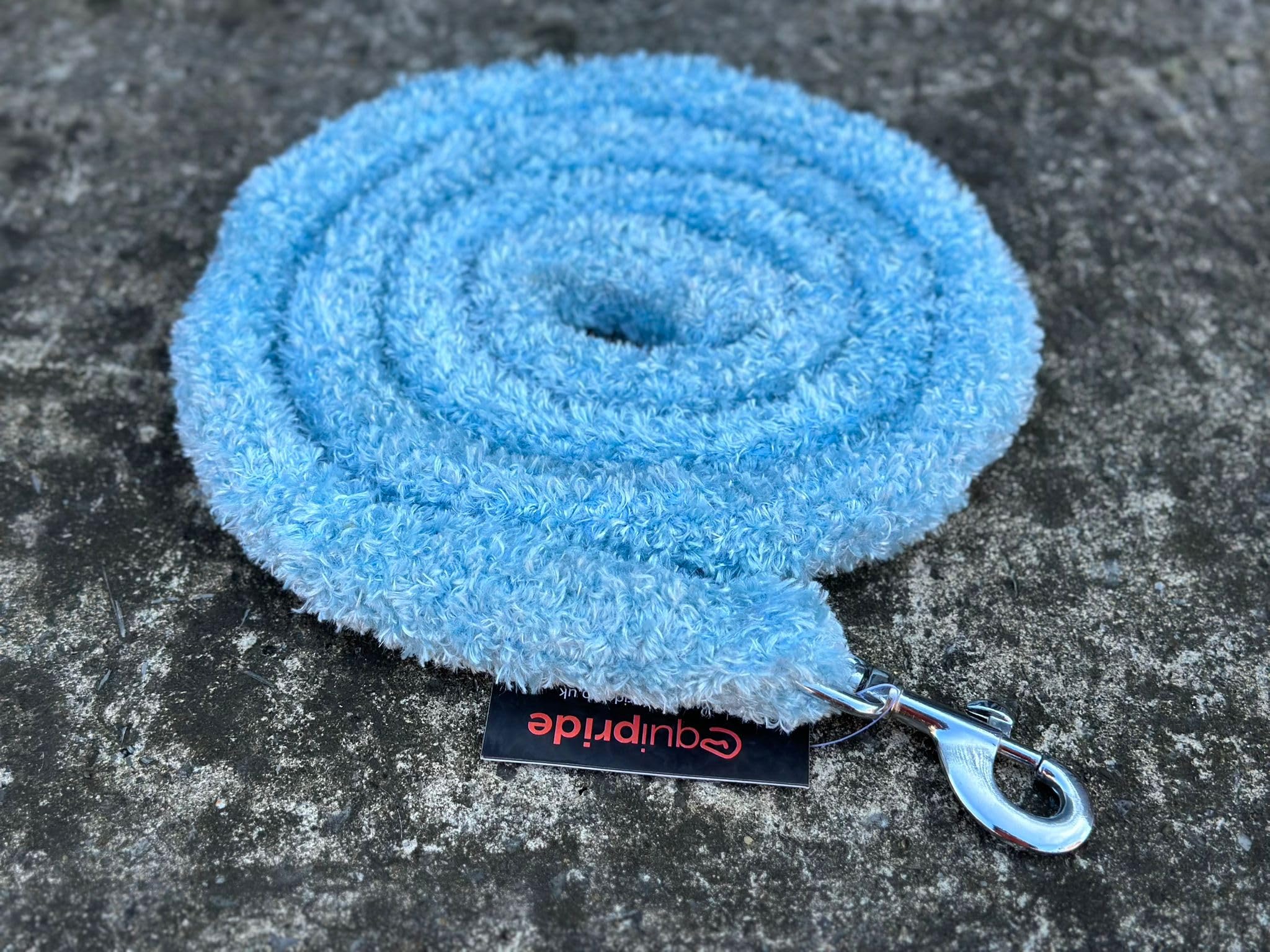 Horse Lead Rope for Headcollar Dog Leash Super Soft Grip (Baby Blue)