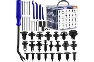 Car Clips Plastic Rivets Car Push Pins 800PCS Auto Bumper Shield Retainer Clips Xmas Tree Fasteners Kit Most Common Sizes Aut