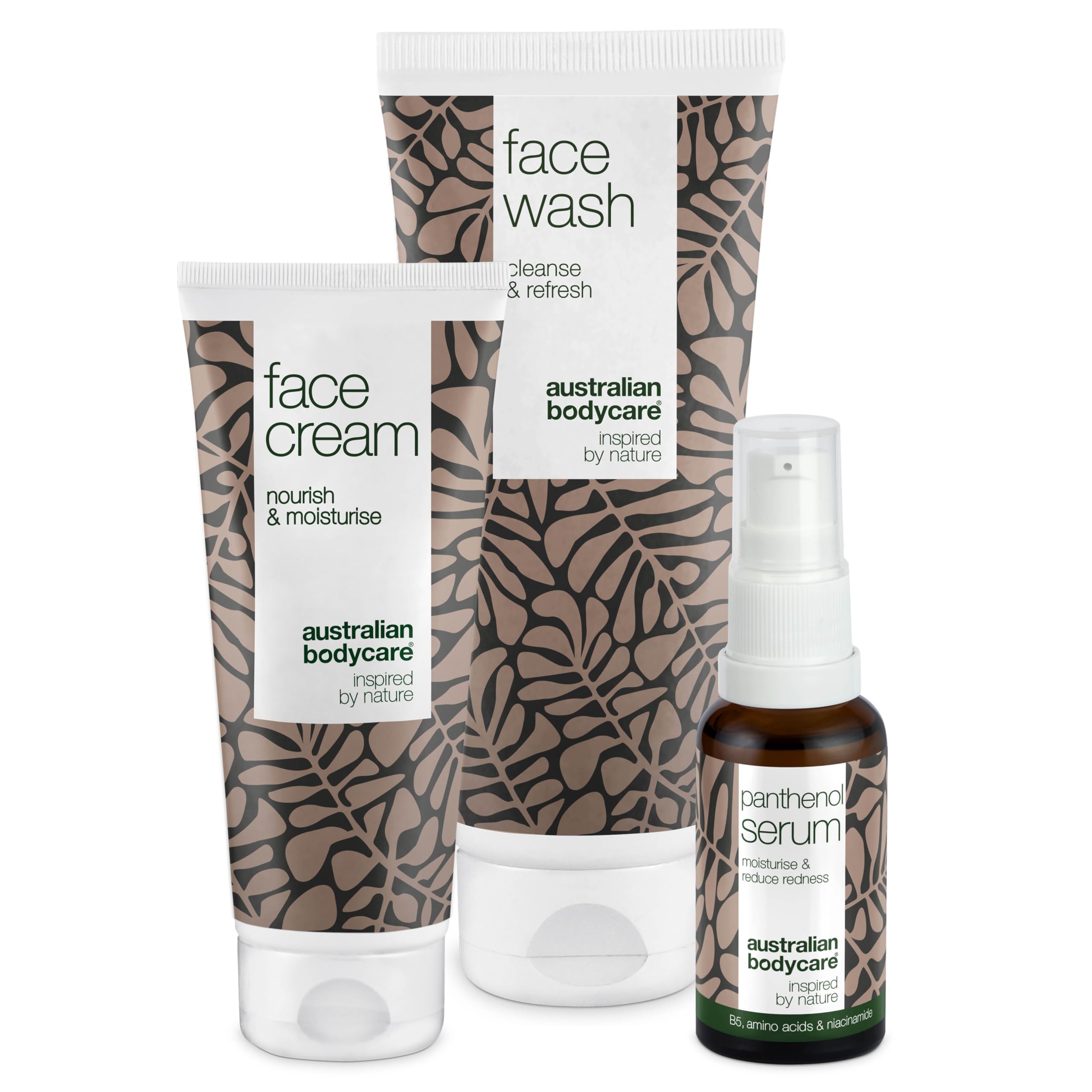 Redness Relief Kit - Face Wash, Cream & Serum for Soothing & Calming Skin - Anti-Inflammatory Formula with Panthenol - Ideal for Sensitive & Acne-Prone Skin - Complete Face Care Set