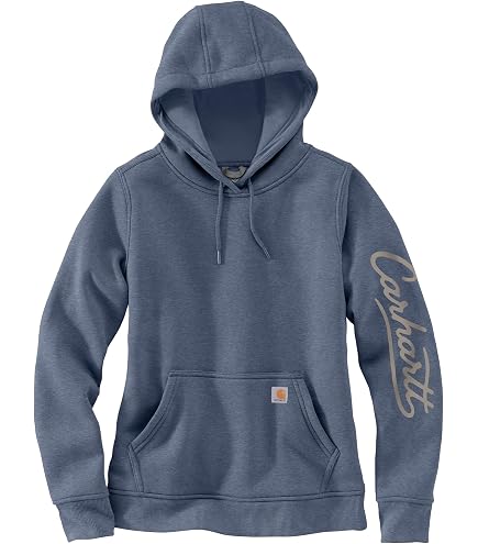 Carhartt Women's Loose Fit Midweight French Terry Henley Sweatshirt, Apple Butter, X-Small: Clothing, Shoes & Jewelry