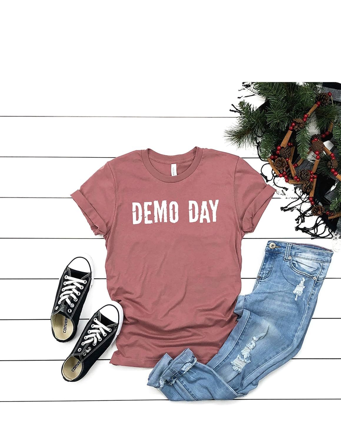 Amazon Com Demo Day T Shirt House Flipper Demolition Tee Womens Unisex T Shirt Graphic T Shirt Mauve Colored T Shirt Soft Tee Handmade