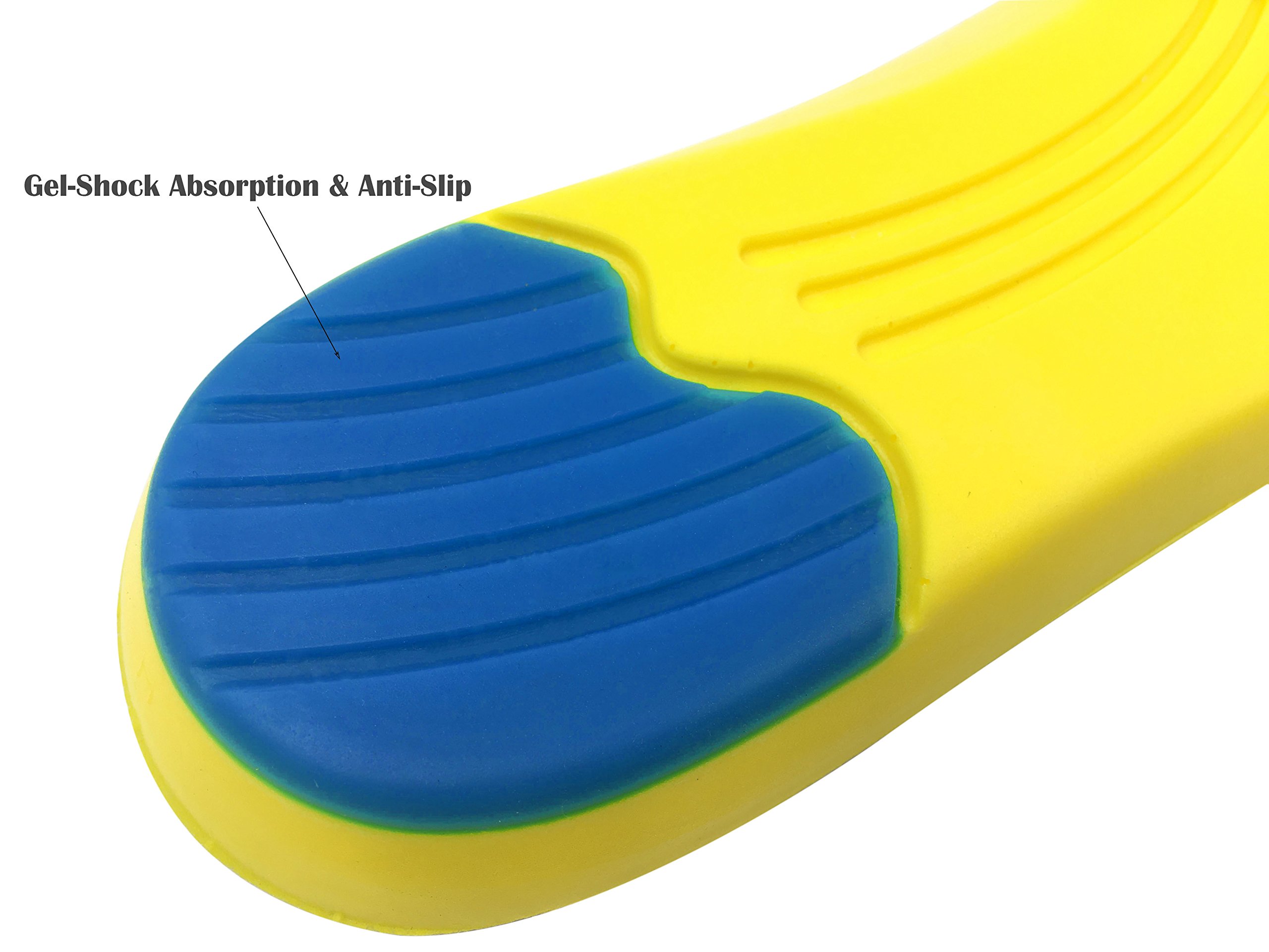 Comfortable Shoe Insoles-Memory Foam Insoles Providing Excellent Shock Absorption and Cushioning, Best Insoles for Men and Women by ERGOfoot [M]