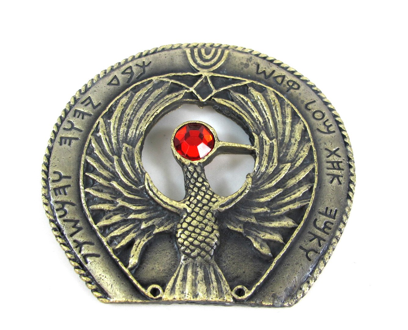 thecostumebase The Indiana Jones Staff of Ra Headpiece Medallion Antique Gold