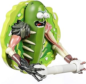 Nemesis Now Pickle Rick Toilet Roll Holder 22.5cm, Resin, Green