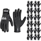 HANDLANDY 2 Pairs Waterproof Work Gloves for Cold Weather, Insulated Winter Freezer Work Gloves with Grip for Men &amp; Women