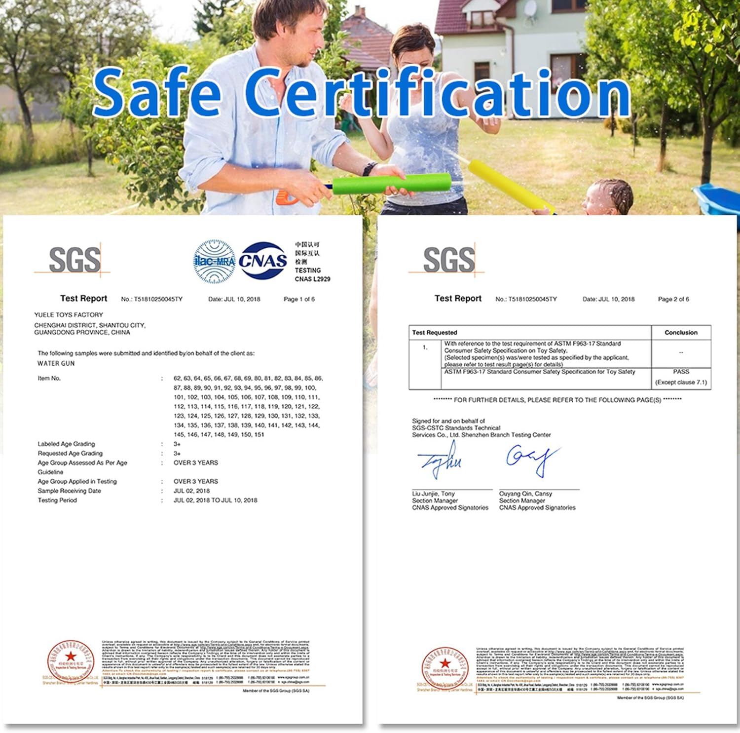 Scientoy Water Gun, 8 PCS Pool Toys,16"-24.8" Squirt Gun for Kids with 35FT Long Shot Water Cannon for Adults&Kids&Boys&Girls, Blaster Foam Shooter Set Pool Toys in Summer Swimming Pool&Beach: Toys & Games