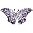 Butterfly Brooch Hijab Pin For Girls - Crystal Rhinestone Sweater Coat Brooch, Backpack & Lapel Pin, Cloth Accessories, Wedding Party Jewelry