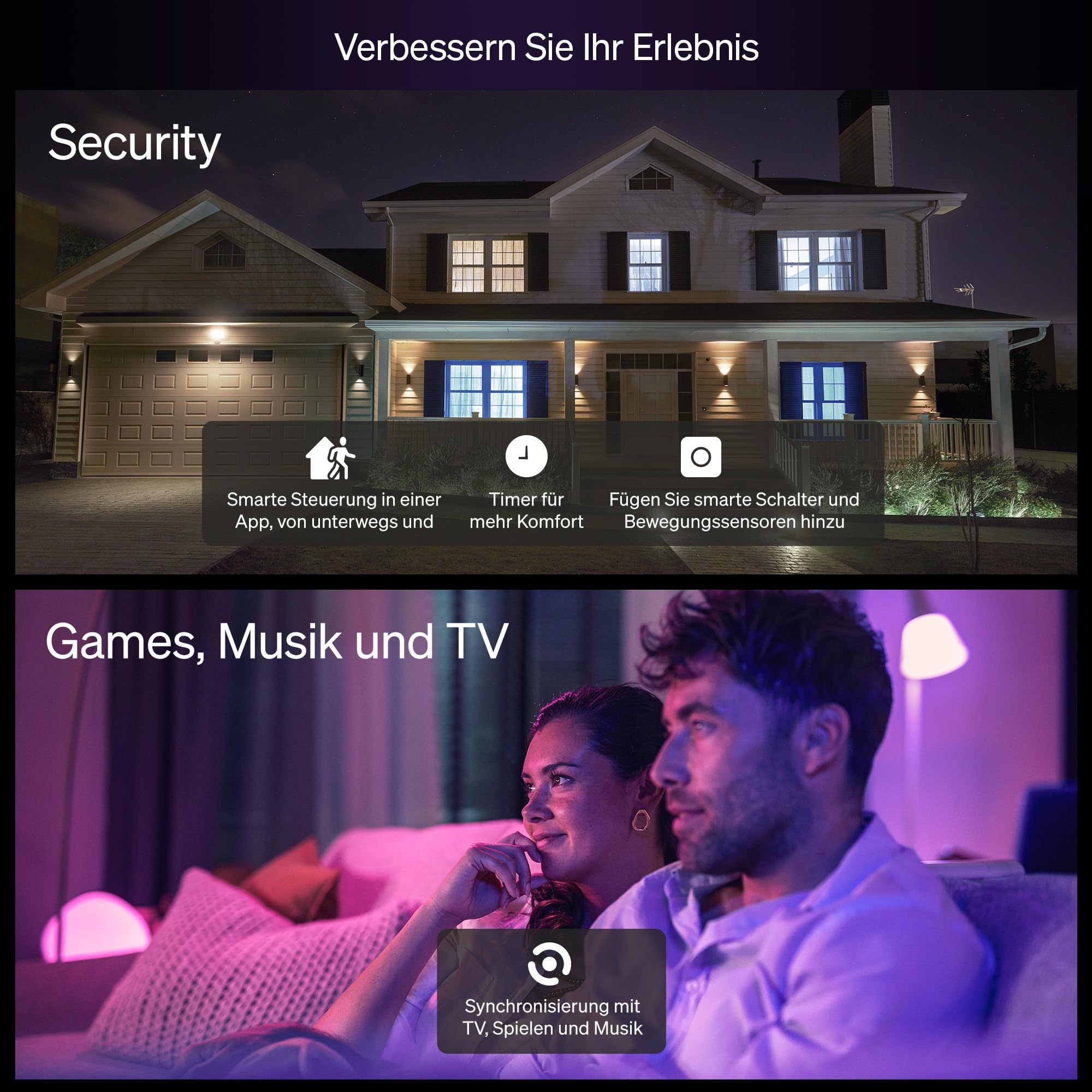 Philips Hue Essential Smart LED GU10 Spotlight, Weiß und Farbe, 345 lm Energiesparlampen, dimmbar, LED Leuchtmittel kompatibel mit Alexa, Google Assistant und Apple Home, 4er Pack 7