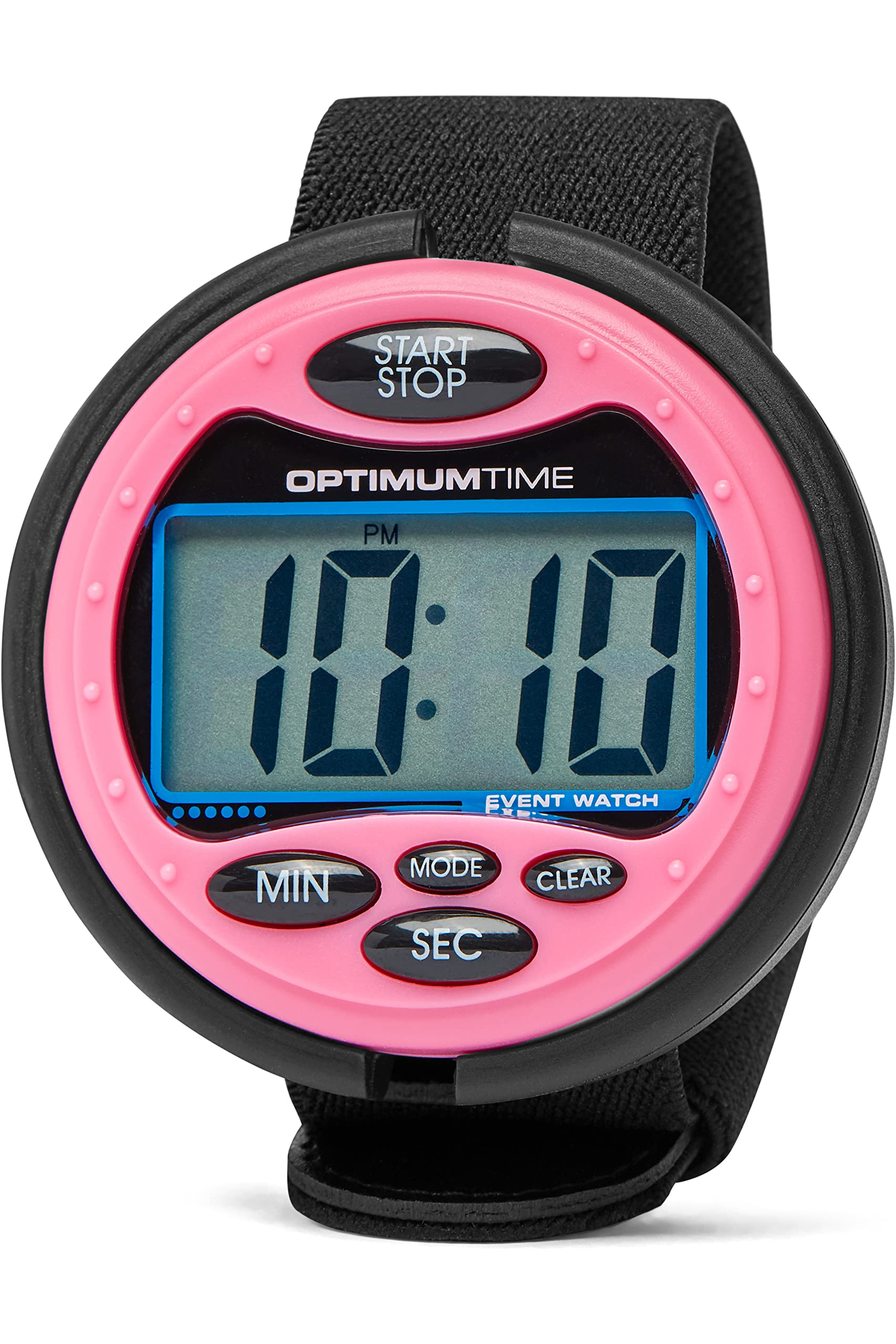 Optimum Time OE Series 3 Equestrian Event Watch - Pink - Unisex - Countdown from programmable time with alarm at zero