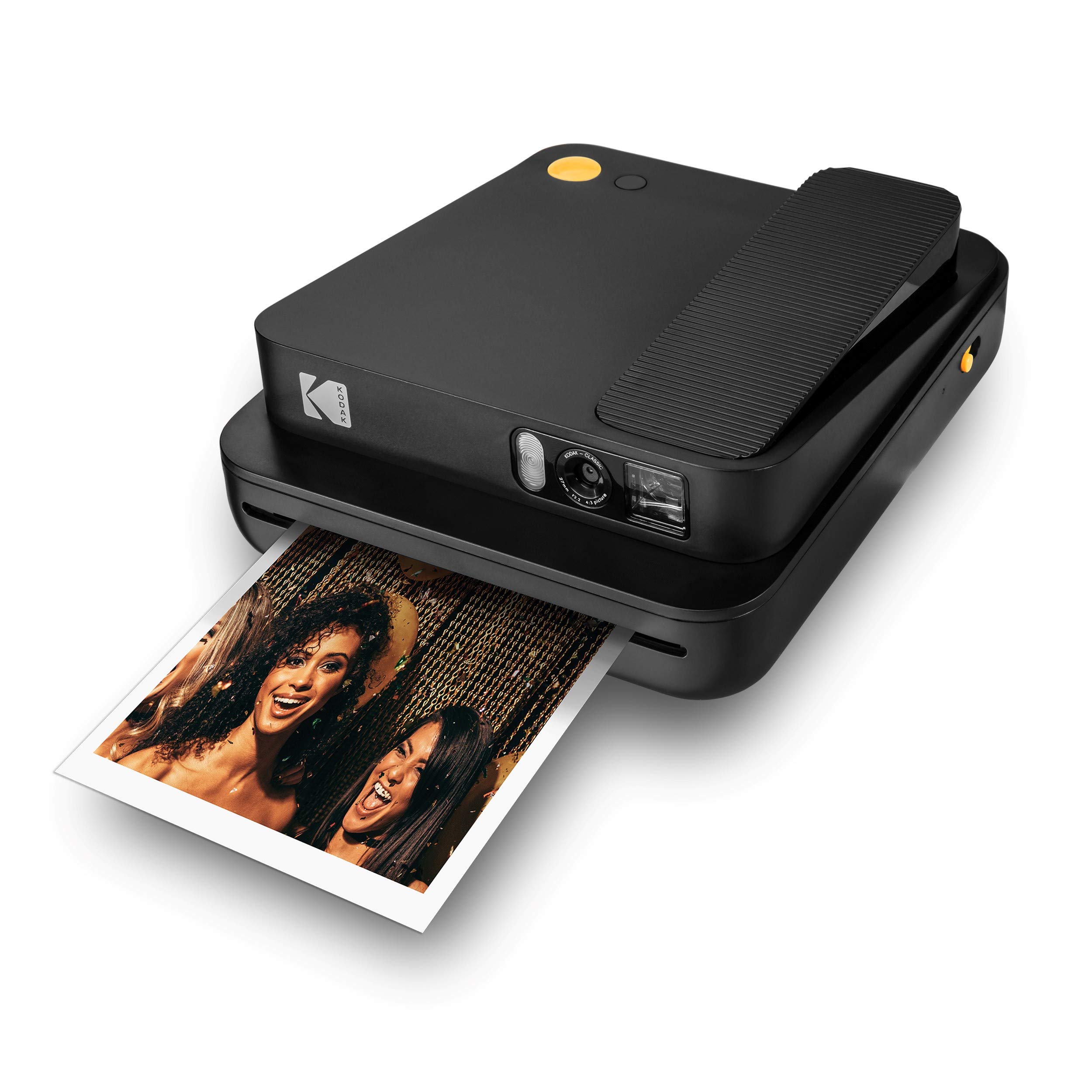 Kodak Smile Classic, Appareil Photo Numérique Avec Bluetooth (Noir) Images De 16 Mp, 35 Impressions Par Charge – Comprend : Papier Photo Zink De 3,5 X 4,25 Pouces, Cadres Autocollants