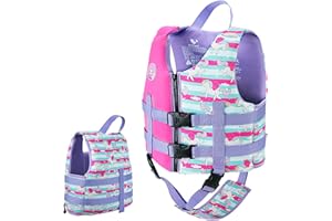 Pottwal Swim Vest for Kids - Swim Jacket - Made of Neoprene & EPE - with Adjustable Crotch Strap