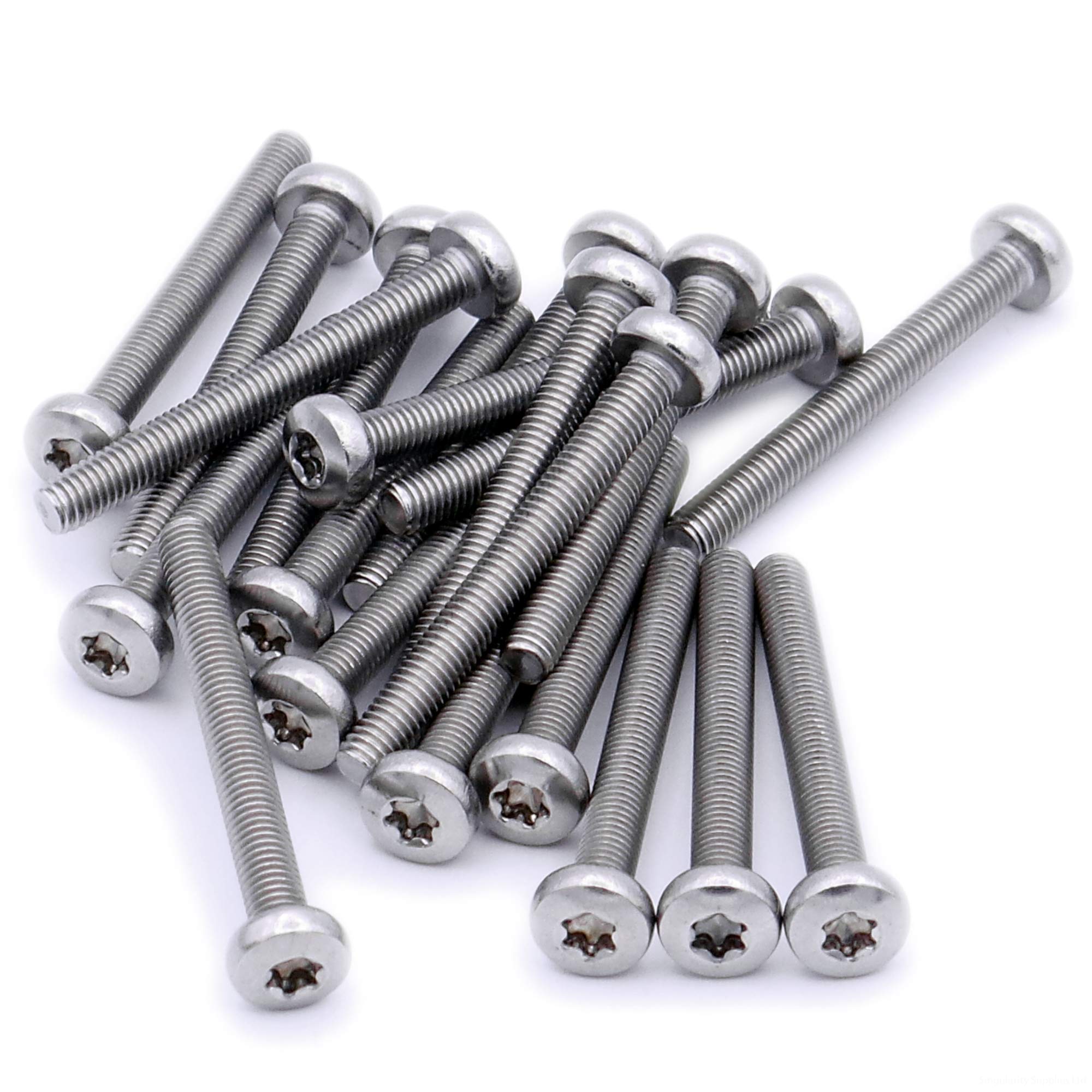 M5 (5mm x 20mm) TX Pan Machine Screw (Bolt) - Stainless Steel (A2) (Pack of 20)