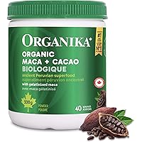 Organika Organic Maca and Cacao Powder- Gelatinized for Easy Absorption, Adaptogenic- 200g