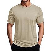 MAGCOMSEN Mens Workout Shirts Dry Fit Athletic Short Sleeve Tshirts Moisture Wicking Gym Running Performance Shirt