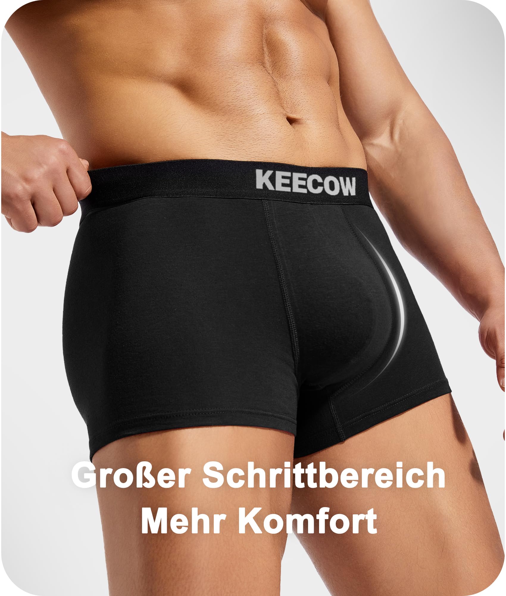 Bobelle Boxershorts Herren 10er Pack, Unterhosen Männer Unterwäsche Retroshorts Baumwolle Atmungsaktive (DE/NL/SE/PL, Alphanumerisch, XL, Regular, Regular, Schwarz) 2