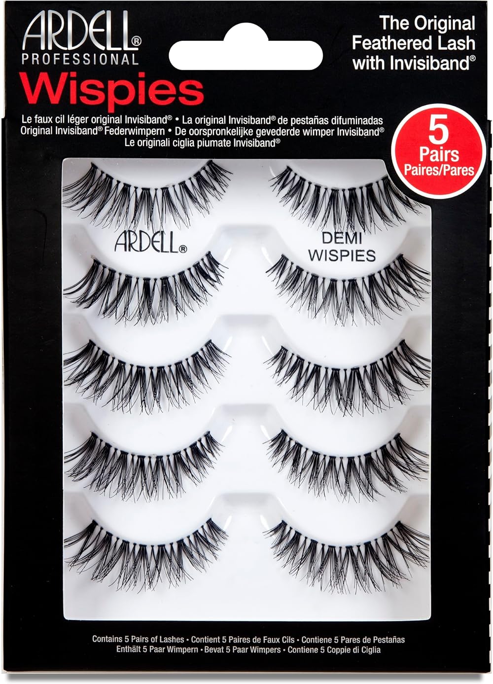 Ardell Multipack Demi Wispies False Eyelashes Vegan Friendly 6 Pairs