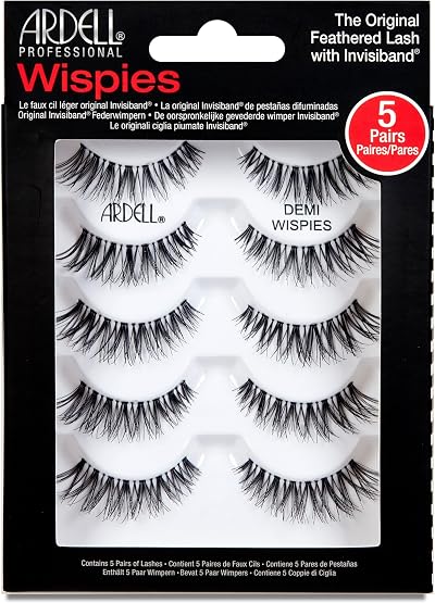 Ardell Multipack Demi Wispies False Eyelashes Vegan Friendly 6 Pairs