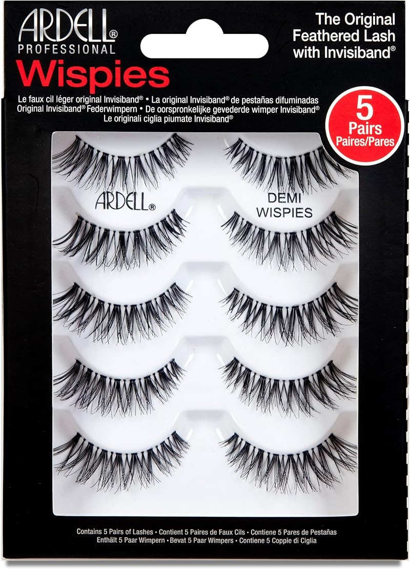 Ardell Multipack Demi Wispies False Eyelashes Vegan Friendly 6 Pairs