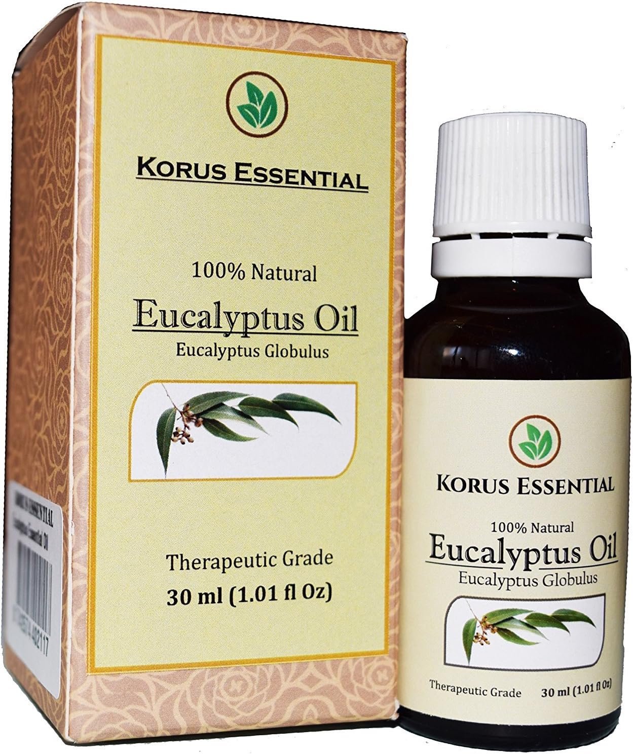 100% Natural Eucalyptus Essential Oil - 100% Pure Therapeutic Grade 30 ml / 1.01 oz For Relaxation, Personal Care and Household Use