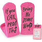 Breezy Valley Wine Socks for Women - Novelty Gift for Mom, Grandma, Female Friends - Valentines, Retirement, Birthday