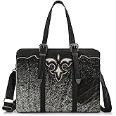 Trinity Ranch Duffel Bag for Women Genuine Cowhide Carry-All Cowhide Large Tote bag TR202G-8355BK