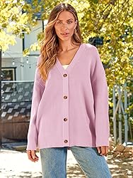 LILLUSORY Women's Cashmere Fall Cardigan 2023 Open