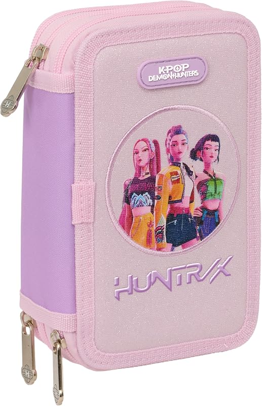 K-POP Demon Hunters - ICONIC - Astuccio scuola con 37 utili inclusi, astuccio per bambini, ideale per bambini dai 5 ai 14 anni, comodo e versatile, resistenza, 12,5 x 5,5 x 19,5 cm — foto 1 di 6