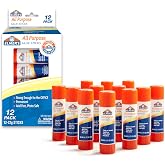 Elmer's All Purpose Glue Sticks, Washable &amp; Non-Toxic, Clear, 22 Grams, 12 Count - Classroom, Household, Craft Projects, Poster, Vision Board, #1 Teacher Brand