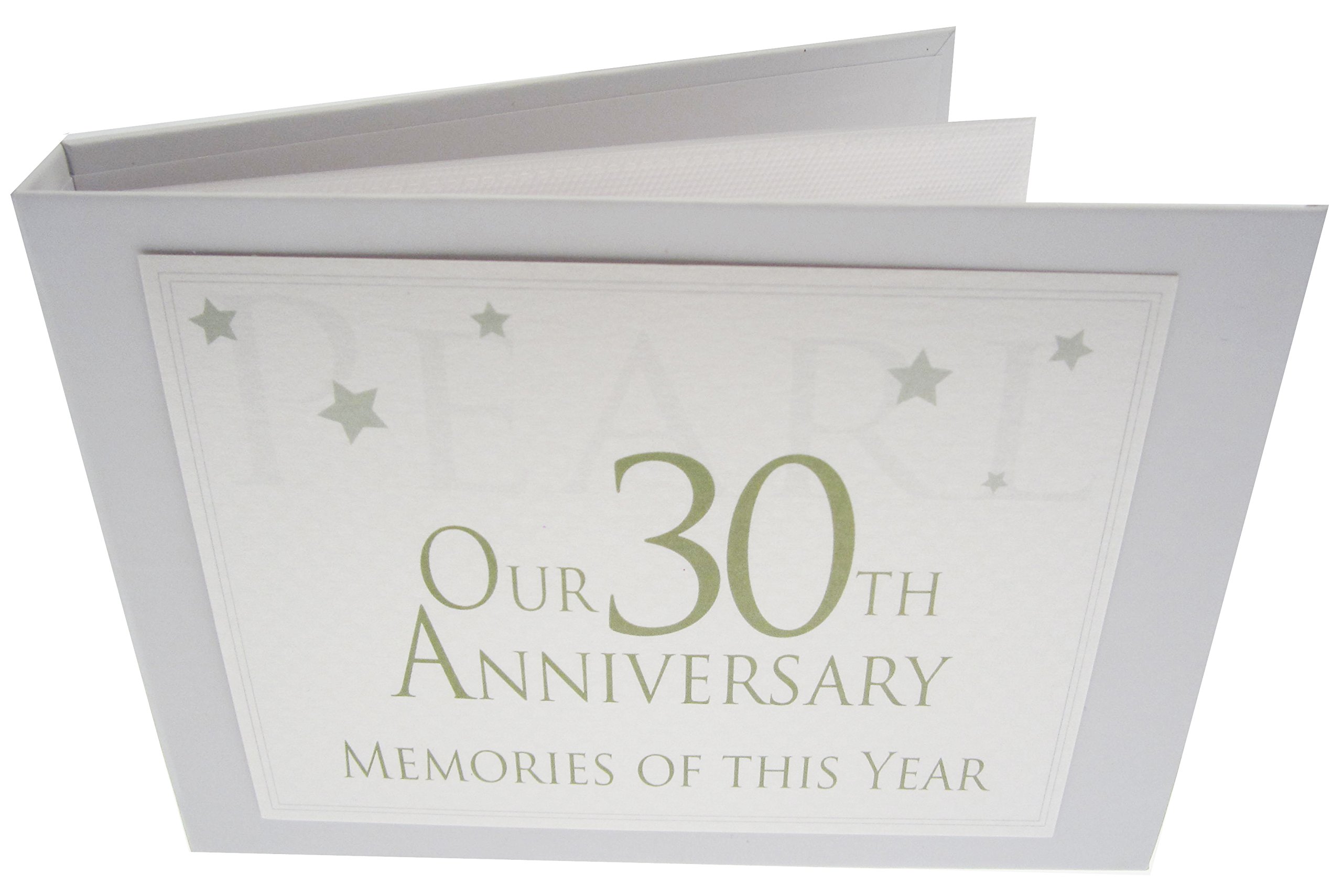 WHITE COTTON CARDS Range, Pearl On Our 30th Anniversary Memories of This Year, Tiny Value Album, (Code TVAW30)