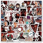 sxdaizjsym 64pcs Movie Season 5 Stickers for Water Bottle, Cool Movie Stickers for Adult Teen Travel Case, Laptop, Guitar, Skateboard, Phone, Computer, Bike