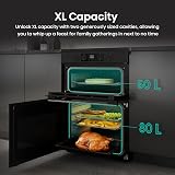 Hisense Hi6 Max 60cm Electric Cooker Induction Hob HDCEIT6C20B Jet Black view 6