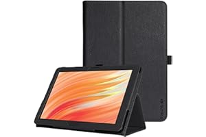 Famavala Folio Case Cover for All-New Amazon Fire HD 8 & 8 Plus Tablet (12th Generation/10th Generation, 2022/2020 Release) (Black)