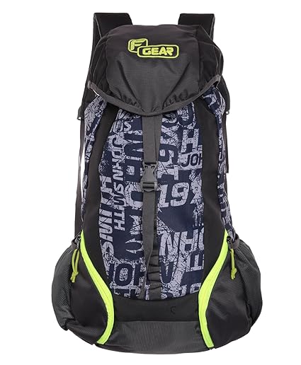 F Gear Trekker 34 Liters (Navy Blue, Grey) Rucksack