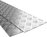 18AM034 Checker Plate Aluminium 500x250x2mm Anti Slip 2pc Set view 5