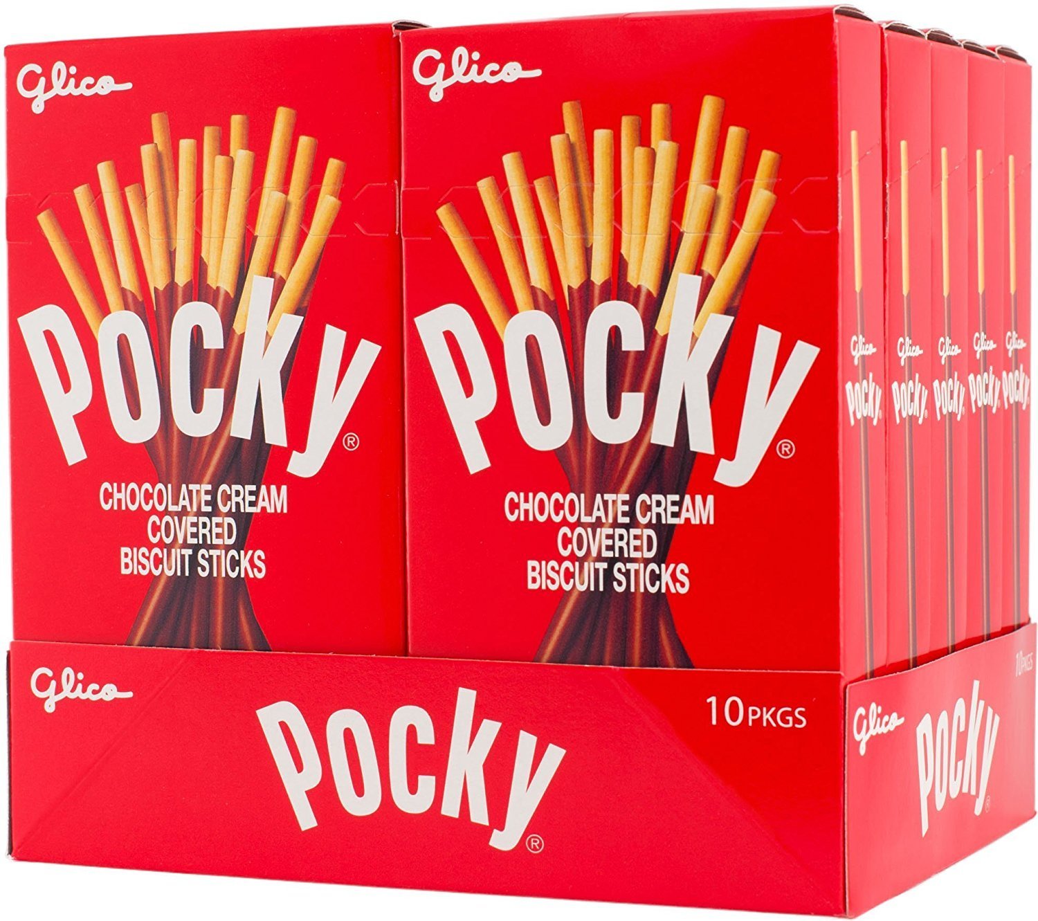 Pocky Chocolate Cream Covered Biscuit Sticks 2.47 oz (Pack of 10) eBay