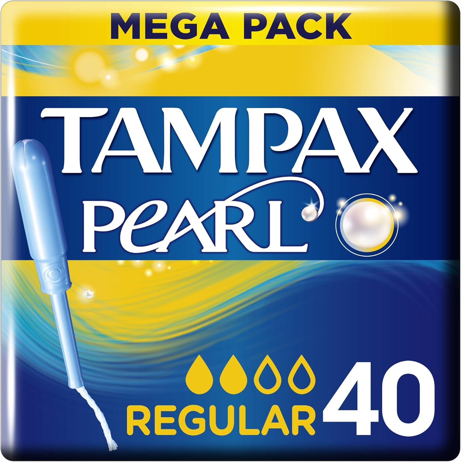 Tampax Regular Pearl Applicator Tampons, 40 Tampons Amazon.co.uk