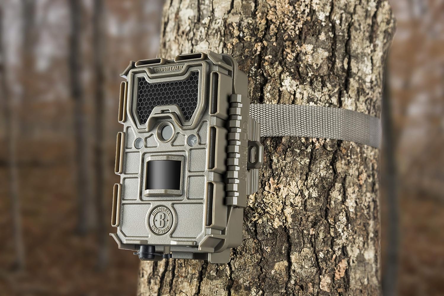 Bushnell 16MP Trophy Cam HD Essential E3 Trail Camera, Brown, with 32GB SD Memory Card : Sports & Outdoors