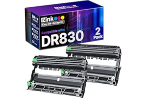E-Z INK DR830 Drum Unit 2 Pack Compatible Replacement for Brother DR830 Drum DR-830 TN830 TN-830 Drum Unit to use with HL-L2460DW DCP-L2640DW HL-L2480DW HL-L2400D HL-L2405W MFC-L2820DW Printer (Not Toner)