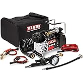 VIAIR TLC PLUS Air Compressor - Portable, Compact Tire Inflator with 120 PSI - Includes Presta Valve Chuck, Shop-Style Inflation Gun, 2-Pin SAE & 30ft Coil Hose - For Tubeless Bike Tires Setup