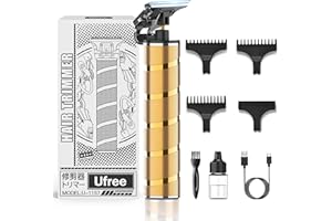 Ufree Hair Trimmer & Beard Trimmer for Men Professional, Electric Razor Shavers for Men, T Blade Precision Edgers Liners, Barber Clippers for Hair Cutting Mustache Facial, Mens Gifts