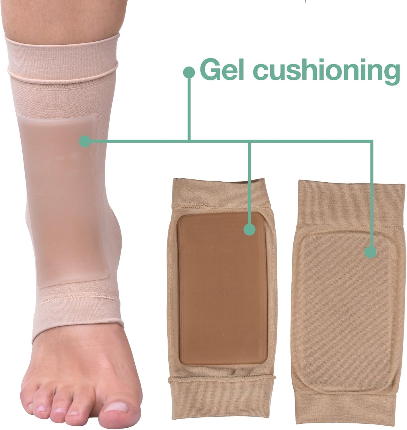 ZenToes Padded Skate Socks for Lace Bite Protection - 1 Pair - for Hockey, Skating and Tall Boots: Health & Personal Care