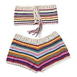 Women Crochet Bikini Set Knit 2PCS Bathing Suit