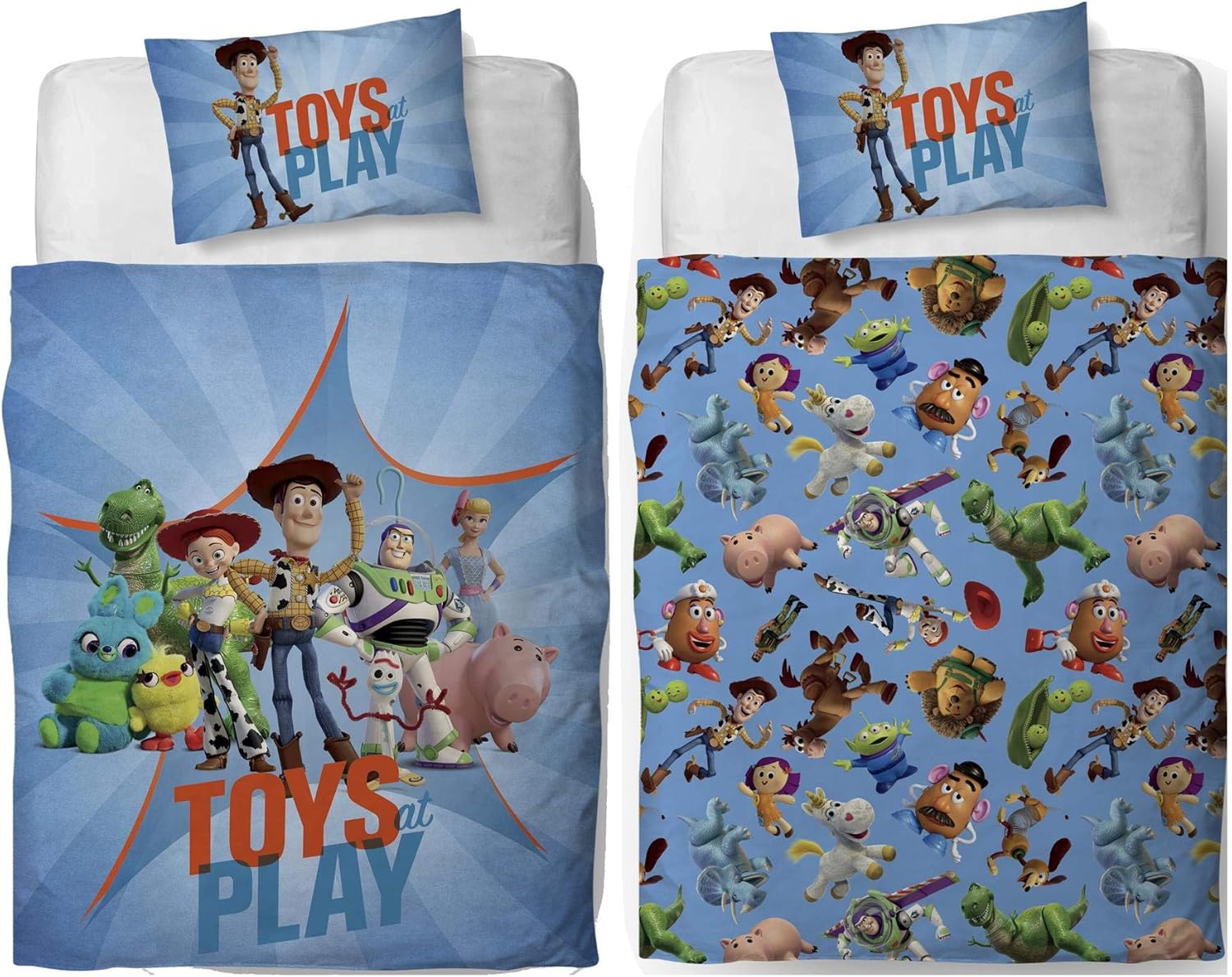 Official Toy Story 4 Single Duvet Cover Toys At Play Design