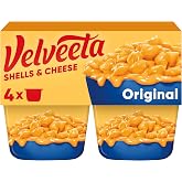 Velveeta Shells and Cheese Mac and Cheese Dinner, 4 Cups, Original, 2.39 oz | for Easy Snack or Dinner Side Made With Real Cheese